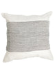 Decorative pillow with a striped pattern on a white background