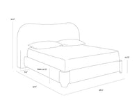 Knowles King - Eclipse White Bed