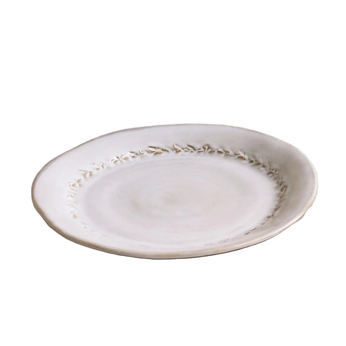 Ceramic Dusty White Valentina Dinner Plate Set of 4