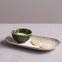 Ceramic Aurora Rectangular Platter (Dusty White)