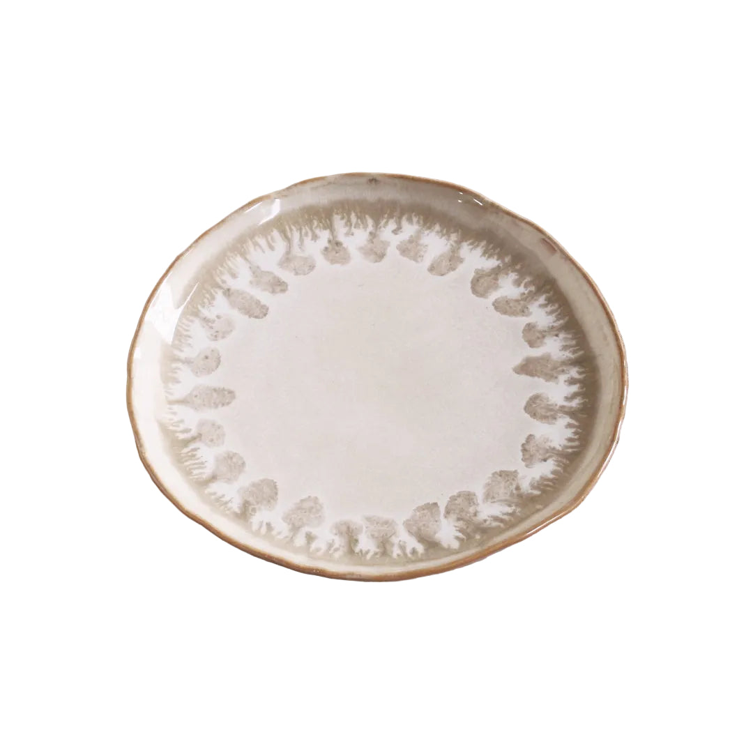 Ceramic Chiara Beige Dinner Plate Set of 4
