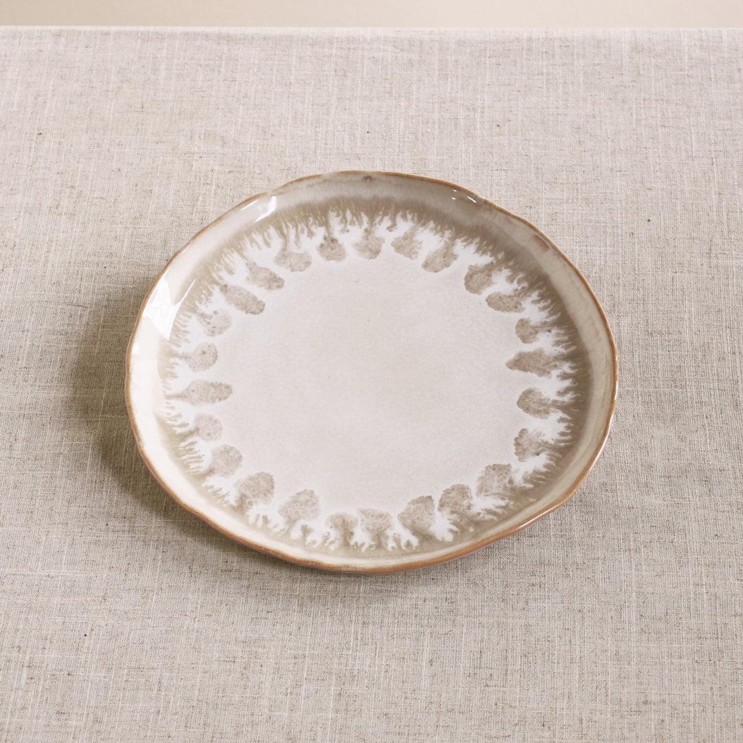 Ceramic Aurora Rectangular Platter (Dusty White)