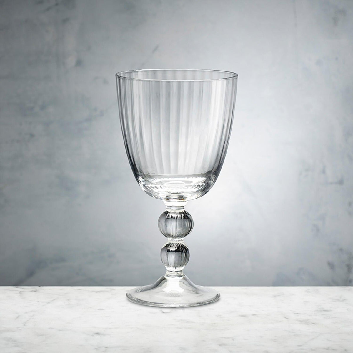 Glass Venice All Purpose Set 4 (Clear) - Glass Side View | Bone & Brass