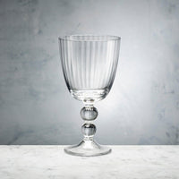 Glass Venice All Purpose Set 4 (Clear) - Glass Side View | Bone & Brass
