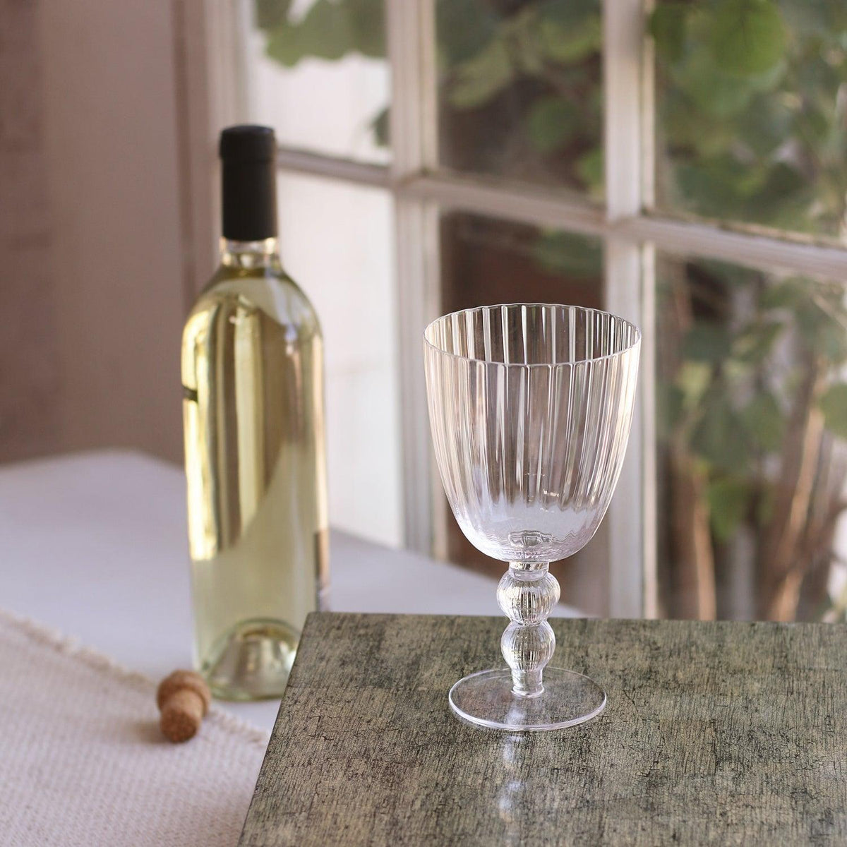 Glass Venice All Purpose Set 4 (Clear) - Glass View | Bone & Brass