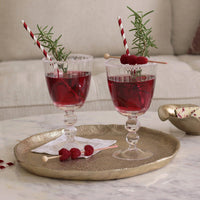 Glass Venice All Purpose Set 4 (Clear) - Glass Side View | Bone & Brass