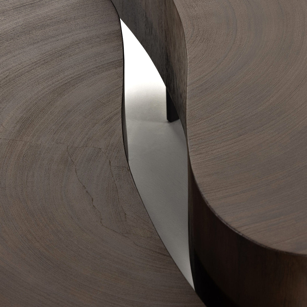 Kidney shaped coffee tables in varying heights