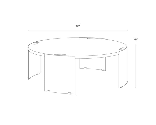 Gallus Bone Coffee Table