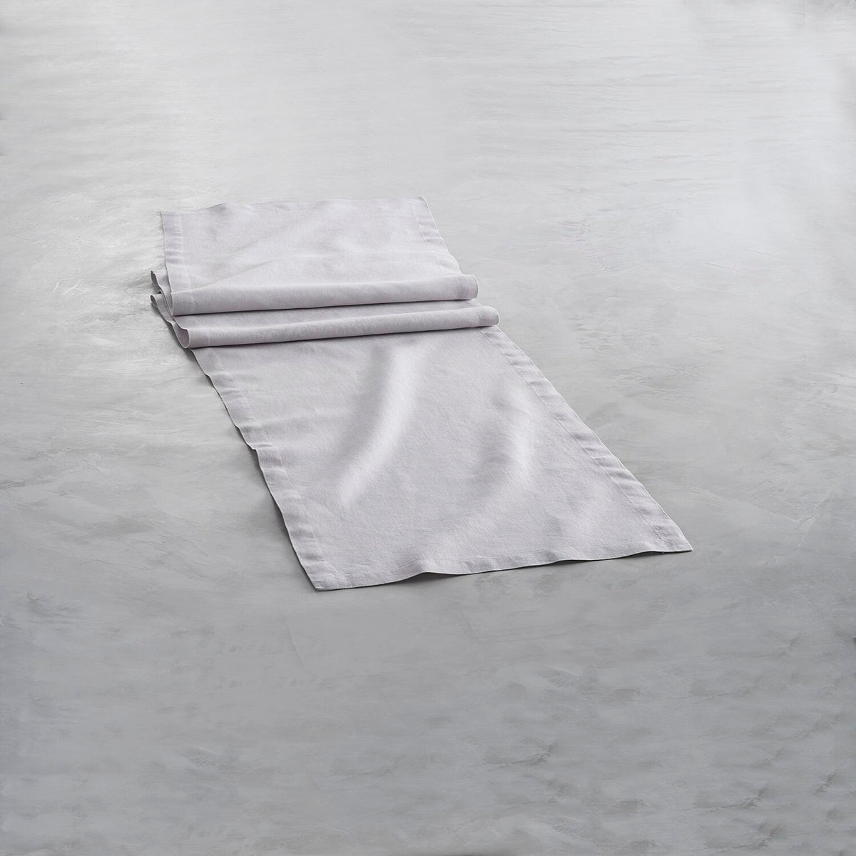 Grey Linen Runner Set of 2 - Side View | Bone & Brass