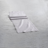 Grey Linen Runner Set of 2 - Side View | Bone & Brass