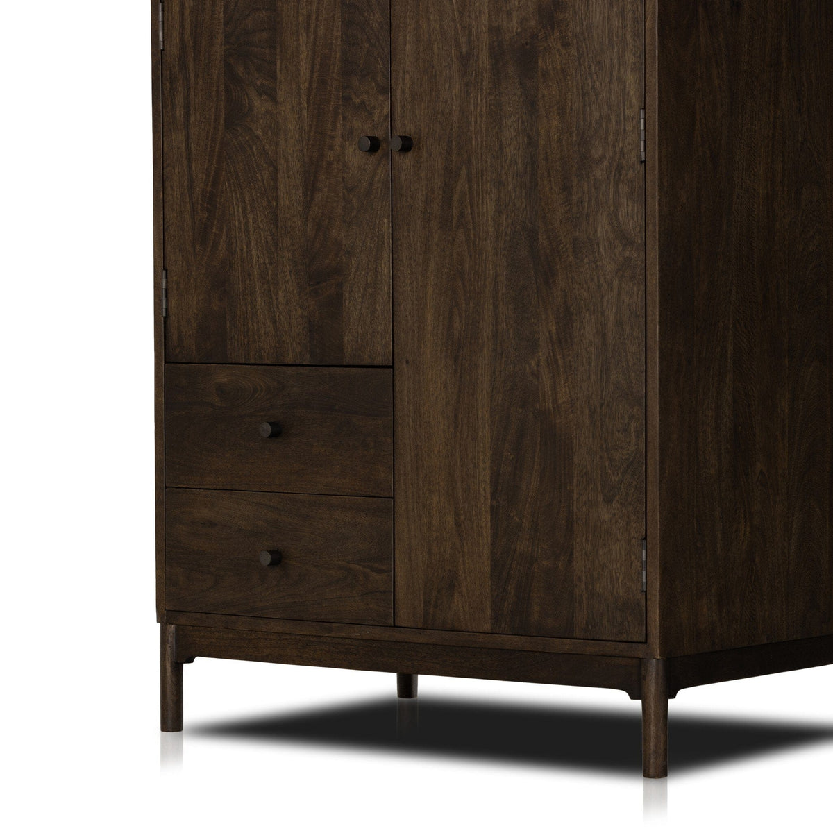 Ormond Aged Brown Wood Armoire