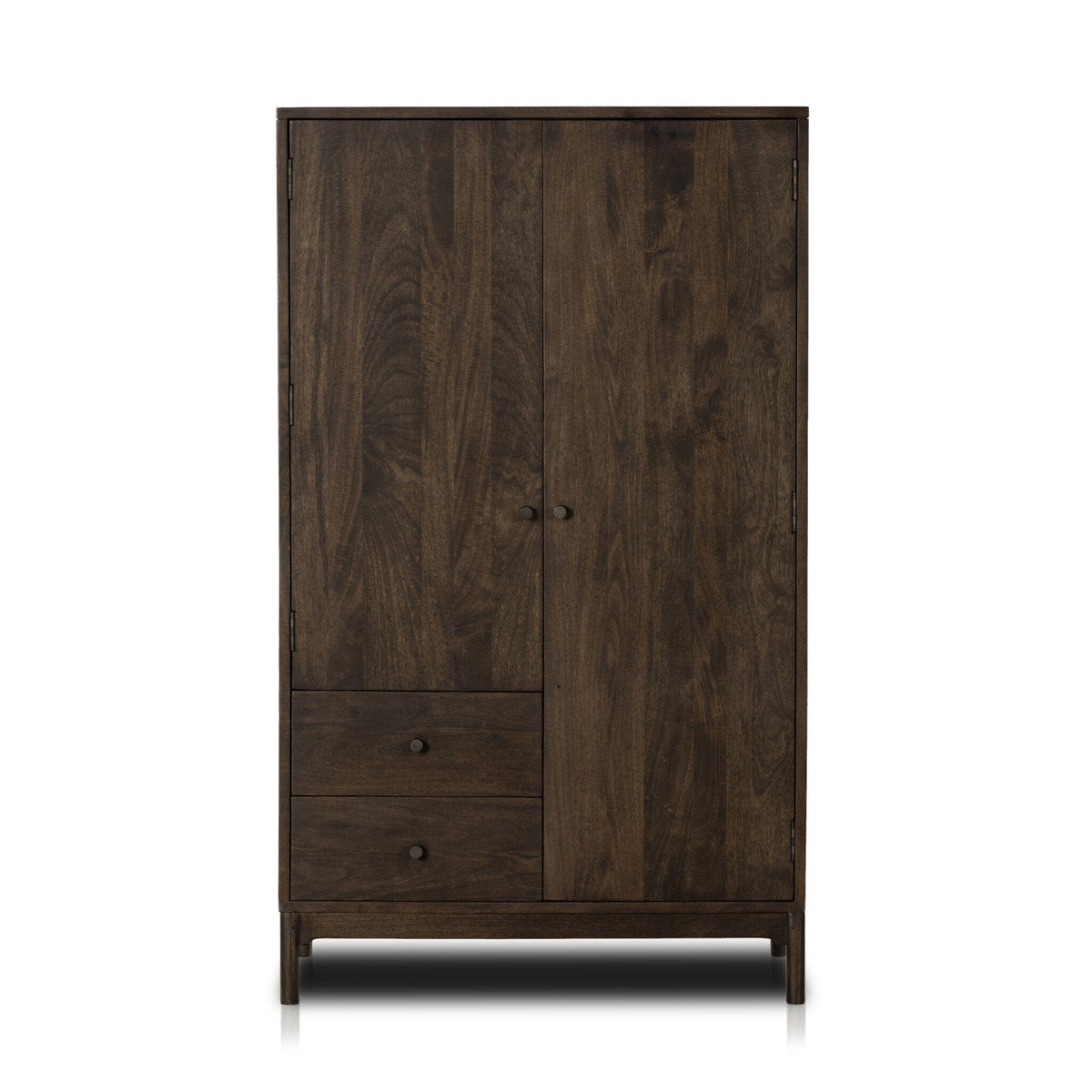 Ormond Aged Brown Wood Armoire