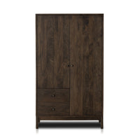 Ormond Aged Brown Wood Armoire