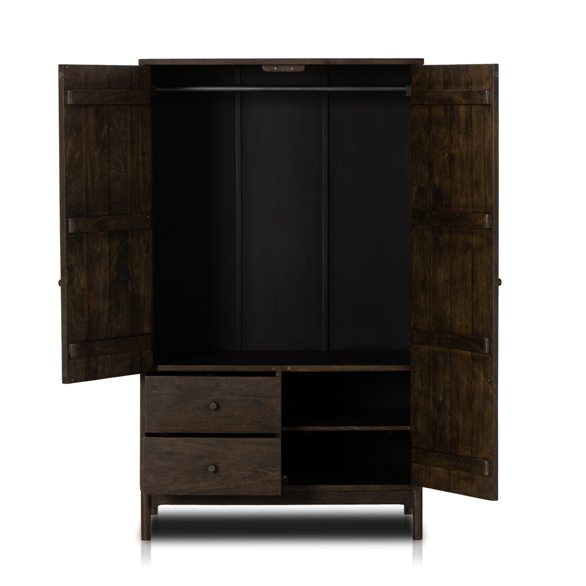 Ormond Aged Brown Wood Armoire