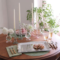 Glass Audrey Stemless All Purpose Glass Gold Rim Set 4 (Clear Gold) - Glass Side View | Bone & Brass
