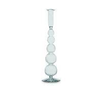 Glass Cambridge Olivia 12" Candlestick Holder Set 2 (Light Green) | Bone & Brass
