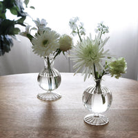 Cambridge Louise Clear Bud Vase Set of 2 - Vase Side View | Bone & Brass