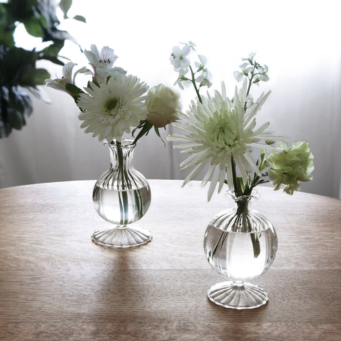 Glass Cambridge Louise 5" Bud Vase Set 2 (Clear)