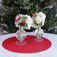Cambridge Louise Clear Bud Vase Set of 2 - Vase Top View | Bone & Brass