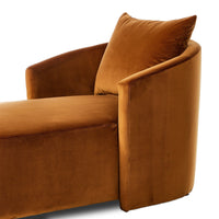 Farham Burnt Orange Chaise Lounge