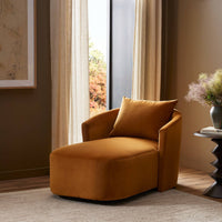 Farham Burnt Orange Chaise Lounge