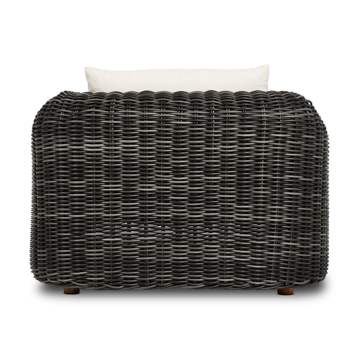 Messina Charcoal Woven Outdoor Chaise Lounge