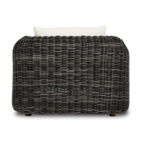 Messina Charcoal Woven Outdoor Chaise Lounge