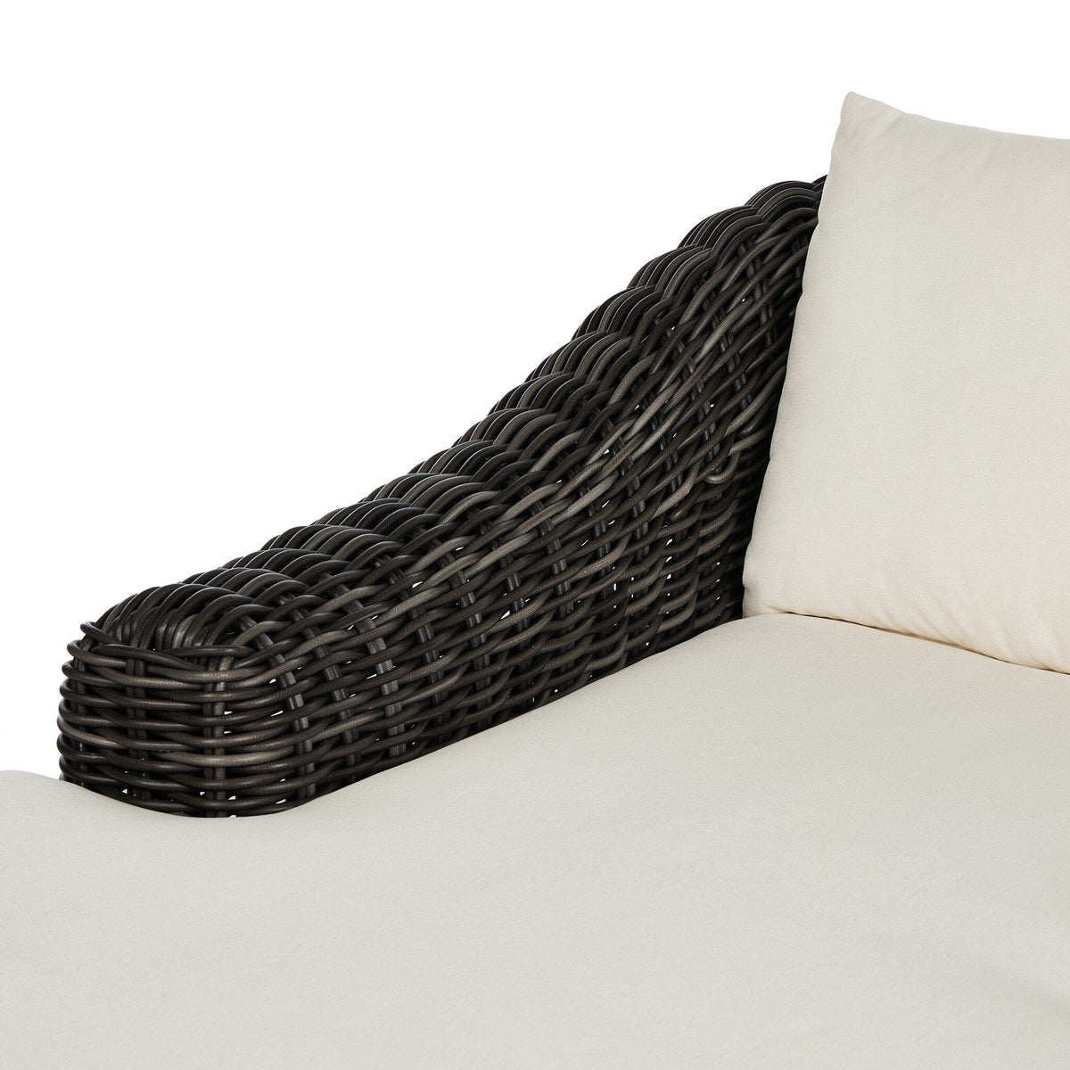 Messina Charcoal Woven Outdoor Chaise Lounge