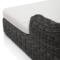 Messina Charcoal Woven Outdoor Chaise Lounge