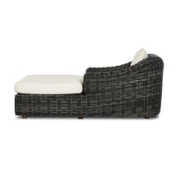 Messina Charcoal Woven Outdoor Chaise Lounge