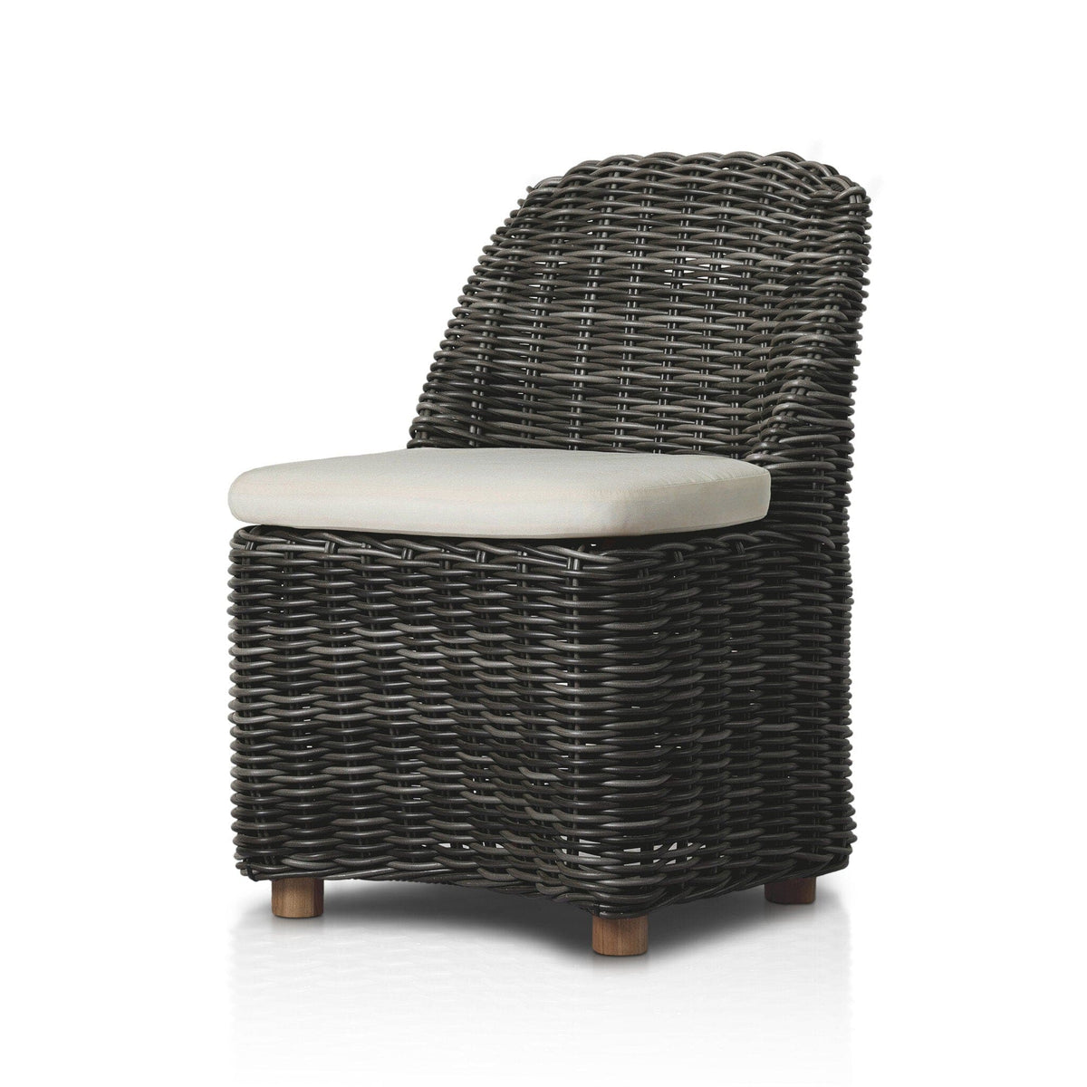 Messina Charcoal Woven Outdoor Dining Chair