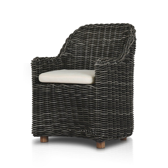 Messina Charcoal Woven Outdoor Dining Armchair