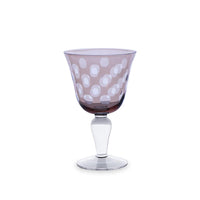 Colored Carved Wine Glasses,  Set of 6 Different Colors - Glass View | Bone & Brass