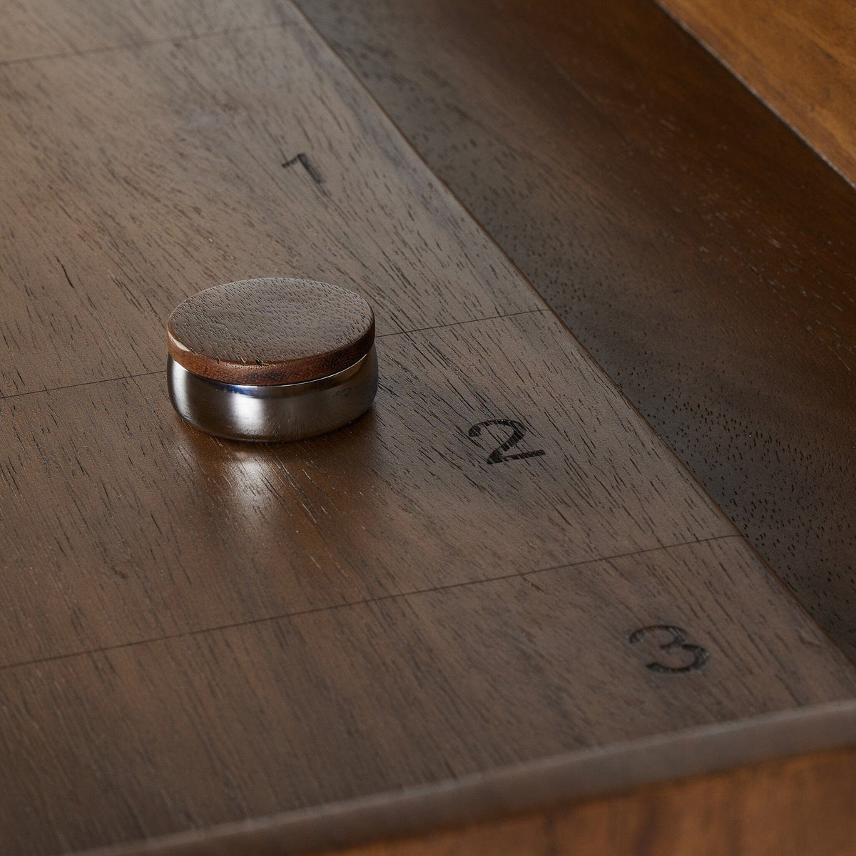 Carbonized Black Shuffleboard Table