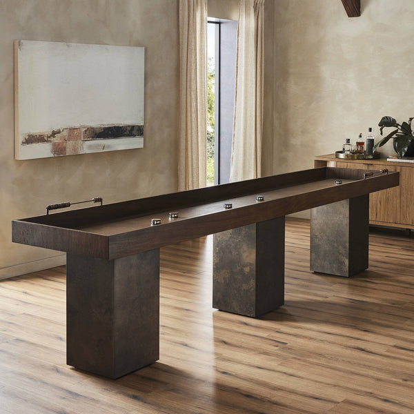 Carbonized Black Shuffleboard Table