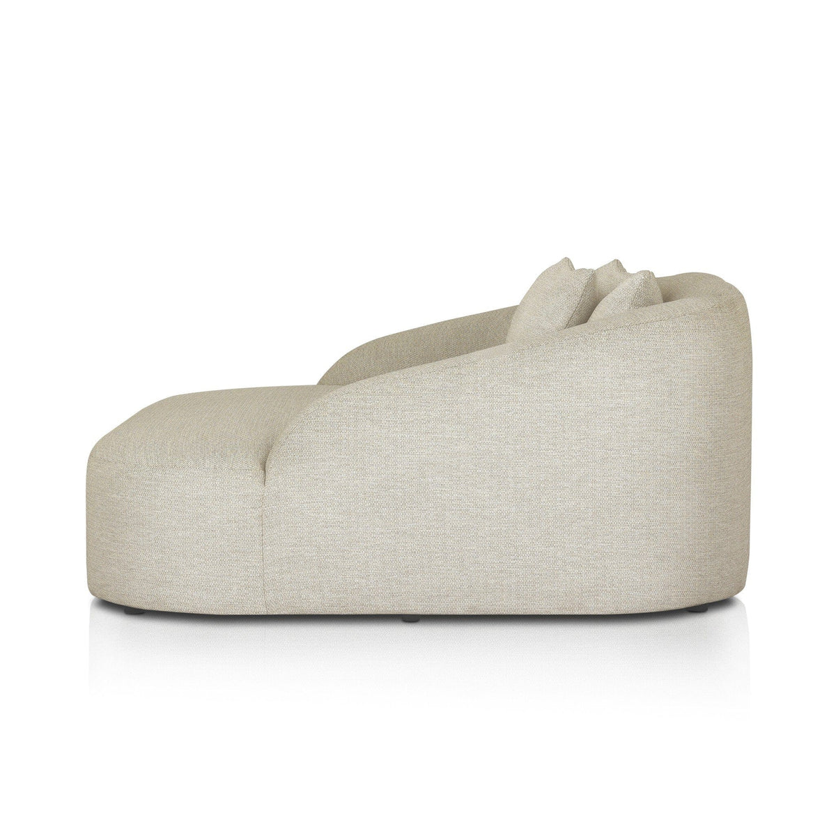 Sand Upholstered U-Shaped Outdoor Daybed