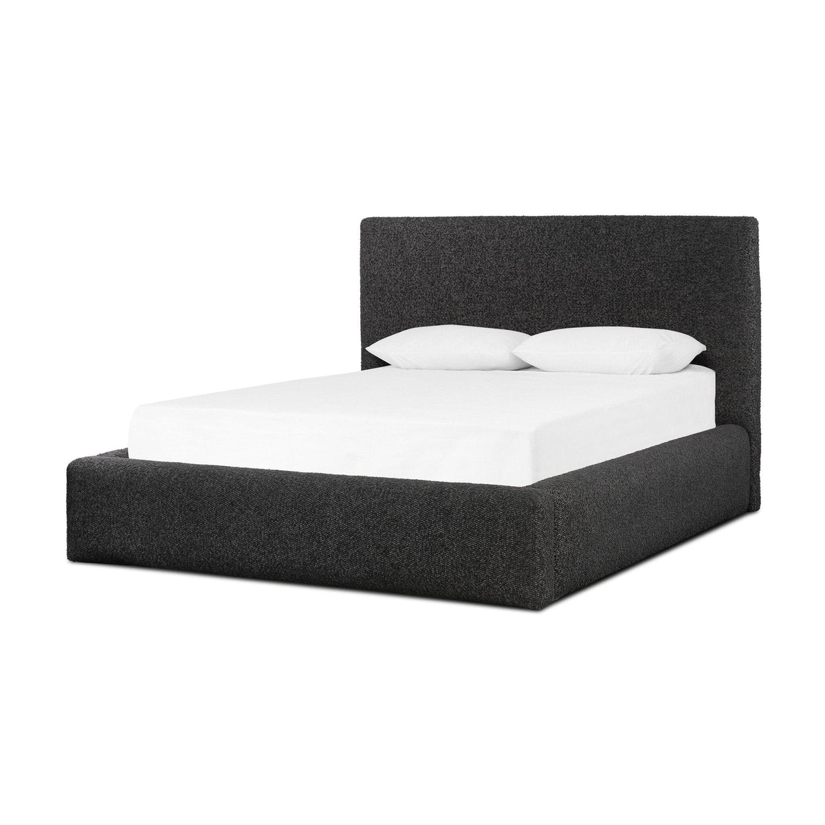 Quinton Charcoal Boucle King Bed