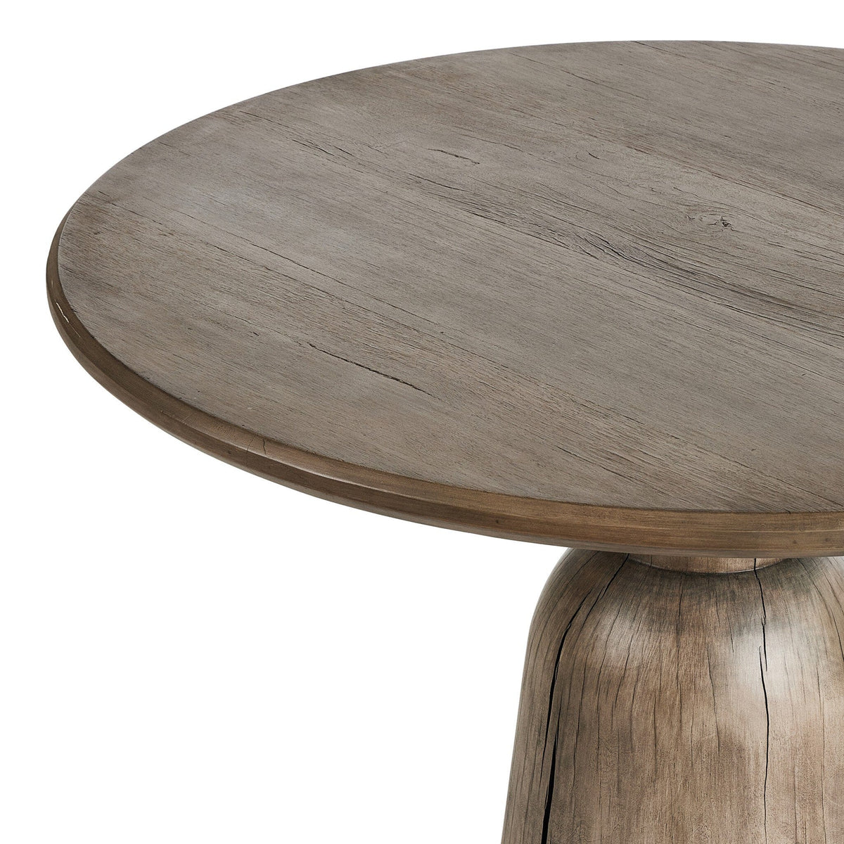 Xander Aged Drifted Oak Round Dining Table