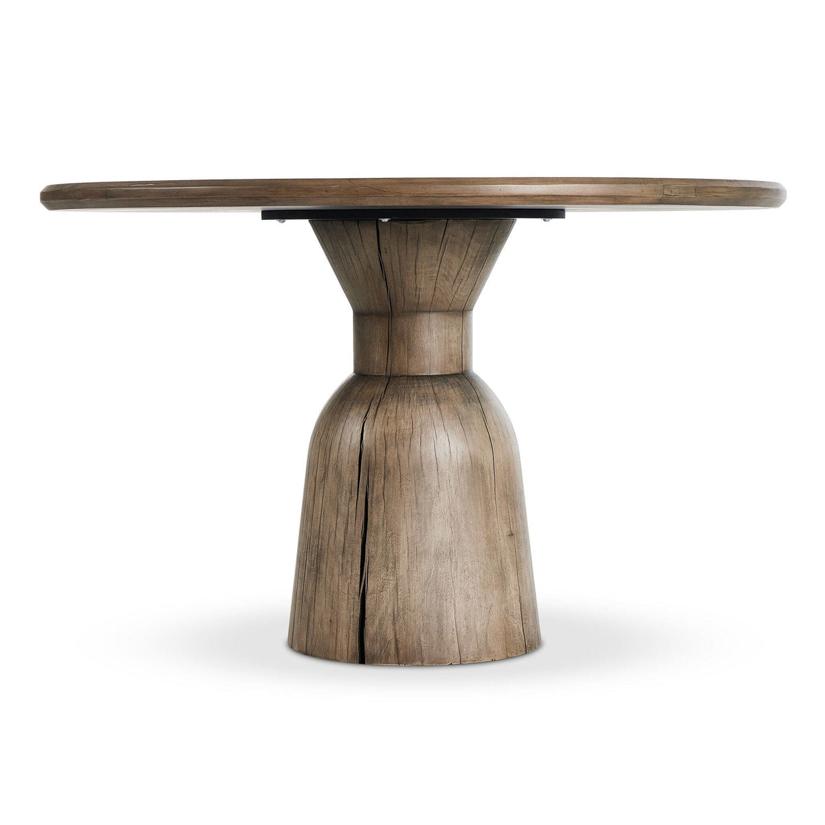 Xander Aged Drifted Oak Round Dining Table