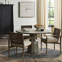 Xander Aged Drifted Oak Round Dining Table