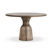 Xander Aged Drifted Oak Round Dining Table