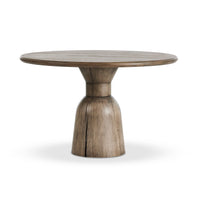 Xander Aged Drifted Oak Round Dining Table