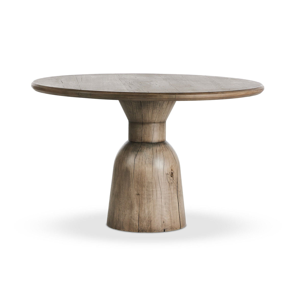 Xander Aged Drifted Oak Round Dining Table