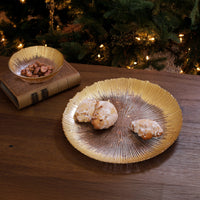 Clear & Gold Glass Radiant Charger Plate