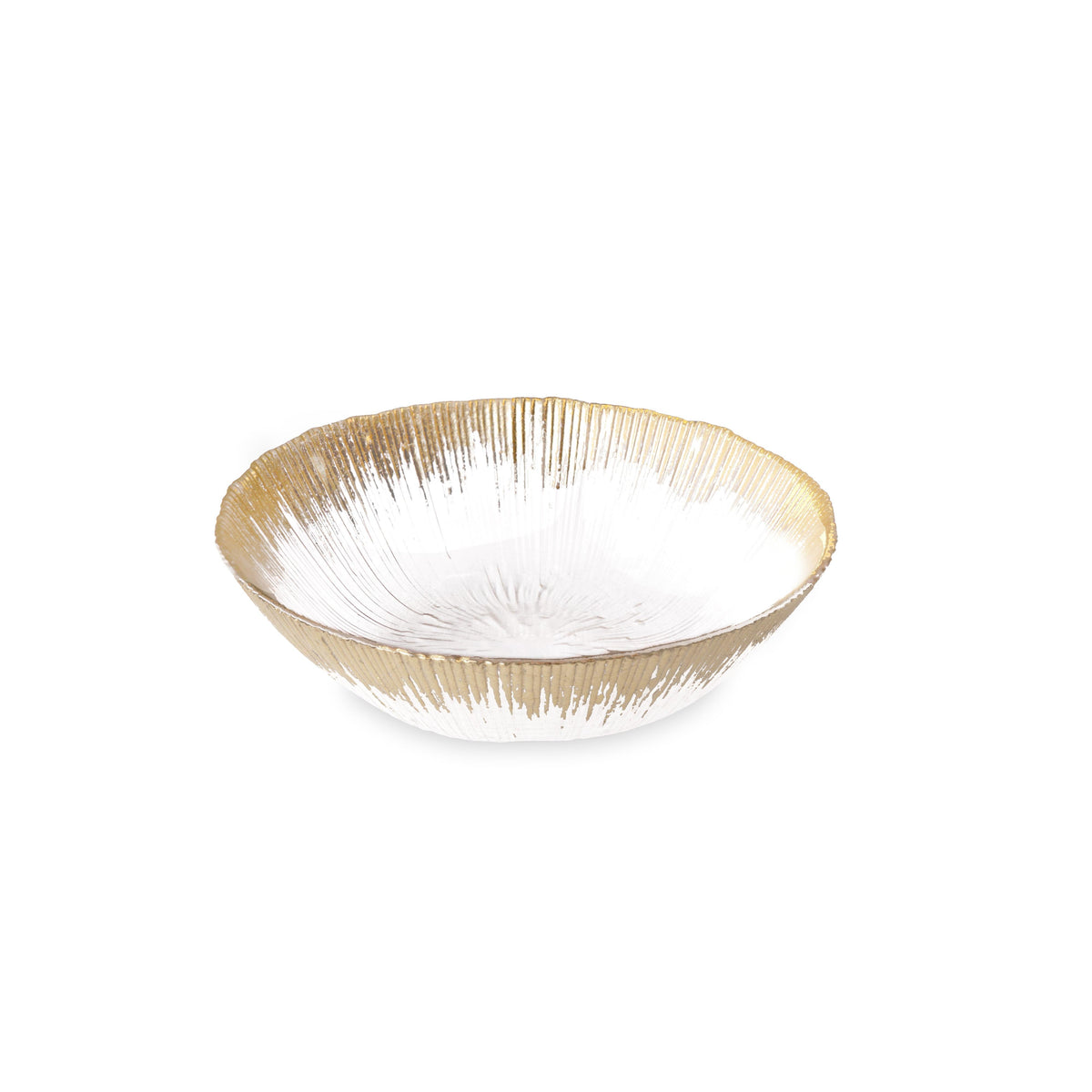 Glass Radiant Small Bowl (Clear Gold) | Bone & Brass