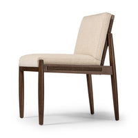 Costa Rattan & Wood Upholstered Dining Chair