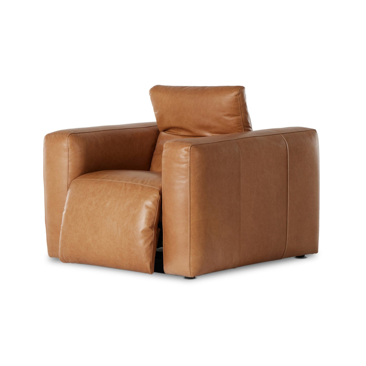 Badley Butterscotch Leather Power Recliner