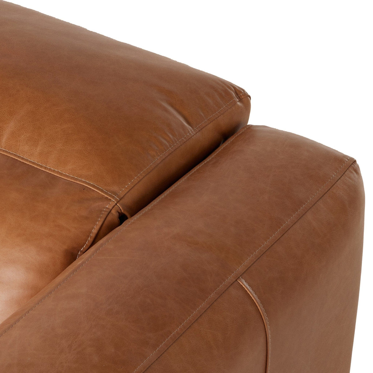 Badley Butterscotch Leather Power Recliner