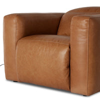 Badley Butterscotch Leather Power Recliner