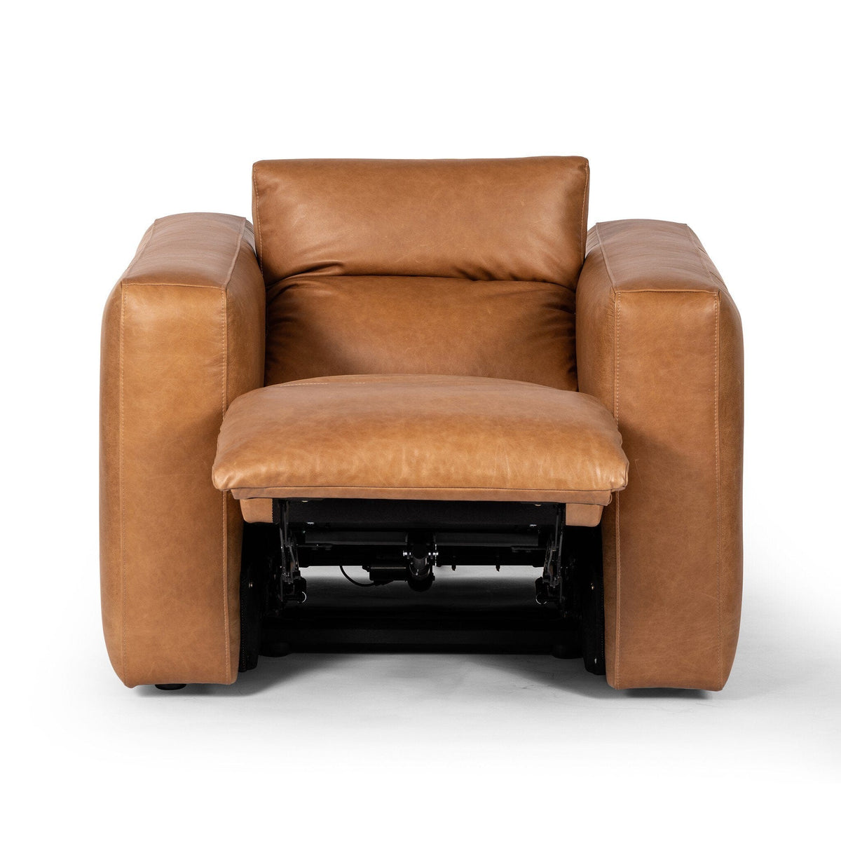 Badley Butterscotch Leather Power Recliner